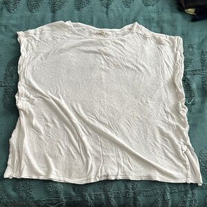 Free People We the Free linen blend muscle tee small